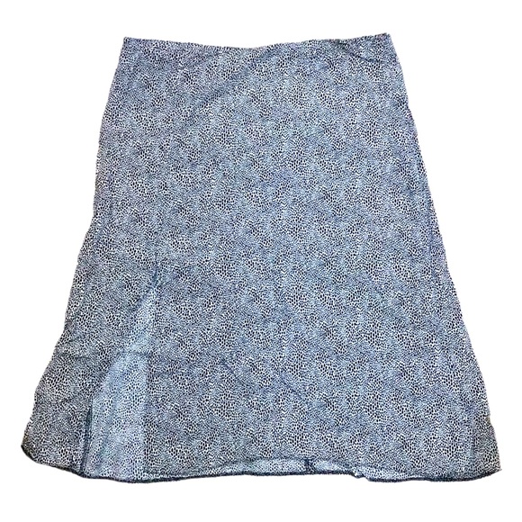 Primark Dresses & Skirts - Black and white animal print slip skirt with front slide slit, size 16